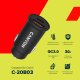 Ładowarka Canyon Canyon, PD 30W/QC3.0 18W Pocket size car charger with 1-USB A+ 1-USB-C Input: DC12V-24V, Output: USBC: PD30W( 5V3A/9V3A/12V2.5A/15V2A/20V1.5A),USB-A:QC3.0 18W (5V3A 3