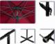 Stilista STILISTA Parasol 3 m, 180 g/m2, czerwony + pokrowiec 2