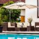 Stilista STILISTA Parasol 3 m, 180 g/m2, czerwony + pokrowiec 5