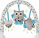 4Baby Play & Edu pałąk pluszowy sowa niebieska szara 3