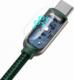 Kabel USB Baseus USB-A - USB-C 1 m Zielony (CASX020006) 2