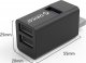 HUB USB Orico Mini hub 3x USB-A 2.0 3.1 Gen1 (MINI-U32L-BK-BP) 2