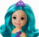 Lalka Barbie Mattel Mattel Barbie Chelsea syrenka turkusowe włosy 5