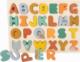 Small Foot Small Foot Drewniane puzzle ABC Safari pastelowe kolory zwierzątka 1
