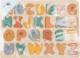 Small Foot Small Foot Drewniane puzzle ABC Safari pastelowe kolory zwierzątka 3