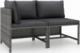 vidaXL vidaXL 2-częściowa sofa ogrodowa z poduszkami, szara, polirattan 1