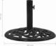 vidaXL vidaXL Podstawa pod parasol, czarna, 48x48x33 cm, żeliwo 7