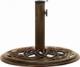 vidaXL Podstawa pod parasol, brązowa, 44x44x31 cm, żeliwo 1
