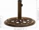vidaXL Podstawa pod parasol, brązowa, 44x44x31 cm, żeliwo 7