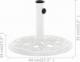 vidaXL vidaXL Podstawa pod parasol, biała, 44x44x31 cm, żeliwo 7