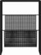 vidaXL vidaXL Stojak na gazety, czarny, 35x15x45 cm, stal 2