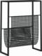 vidaXL vidaXL Stojak na gazety, czarny, 35x15x45 cm, stal 4
