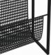 vidaXL vidaXL Stojak na gazety, czarny, 35x15x45 cm, stal 5