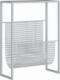 vidaXL vidaXL Stojak na gazety, srebrny, 35x15x45 cm, stal 1
