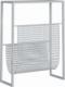 vidaXL vidaXL Stojak na gazety, srebrny, 35x15x45 cm, stal 4