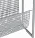 vidaXL vidaXL Stojak na gazety, srebrny, 35x15x45 cm, stal 5