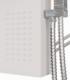 Zestaw prysznicowy vidaXL vidaXL Panel prysznicowy, aluminiowy, biały 7