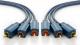 Kabel Clicktronic RCA (Cinch) x3 - RCA (Cinch) x3 3m granatowy (JAB-1339042) 2