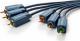 Kabel Clicktronic RCA (Cinch) x3 - RCA (Cinch) x3 3m granatowy (JAB-1339042) 3