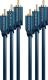 Kabel Clicktronic RCA (Cinch) x3 - RCA (Cinch) x3 3m granatowy (JAB-1339042) 1