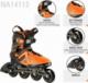 Rolki Nils Extreme NA14112 rekreacyjne pomarańczowe r. 43 8