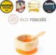 ECO RASCALS ECORASCALS Miseczka Bambusowa głęboka pomarańczowa zprzyssawką i łyżeczką one size 1