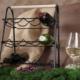 Trends4You Stojak metalowy czarny wino regał szafka półka na wina 9 butelek 33x29x46 cm 7