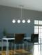Lampa wisząca Candellux Lampa wisząca chrom/biała kula 4 RAISA 34-01399 1