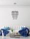 Lampa wisząca Candellux Lampa wisząca chromowy abażur 1xE27 Roni 31-84323 1