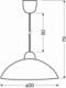 Lampa wisząca Candellux LAMPA SUFITOWA WISZĄCA CANDELLUX BILBAO 31-09302 E27 1