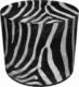 Bertoni-arco Okrągła pufa dekoracyjna - ZEBRA 1