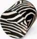 Bertoni-arco Okrągła pufa dekoracyjna - ZEBRA 2