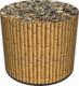 Bertoni-arco Okrągła pufa dekoracyjna - BAMBOO 1