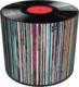 Bertoni-arco Okrągła pufa dekoracyjna - VINYL 1