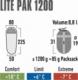 High Peak High Peak Lite Pak 1200, sleeping bag (green/red) 5