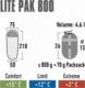 High Peak śpiwór Lite Pak 800, zielono/czerwony 5