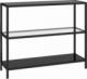 vidaXL vidaXL Stolik konsolowy, przezroczysty i czarny, 100x36x90 cm 1