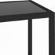 vidaXL vidaXL Stolik konsolowy, przezroczysty i czarny, 100x36x90 cm 4