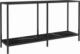 vidaXL vidaXL Stolik konsolowy, czarny, 140x35x75,5 cm, szkło hartowane 1