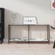 vidaXL vidaXL Stolik konsolowy, biały, 160x35x75,5 cm, szkło hartowane 1