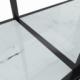 vidaXL vidaXL Stolik konsolowy, biały, 160x35x75,5 cm, szkło hartowane 5