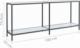 vidaXL vidaXL Stolik konsolowy, biały, 180x35x75,5 cm, szkło hartowane 7