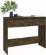 vidaXL vidaXL Stolik konsolowy, przydymiony dąb, 100x35x76,5 cm, płyta 3