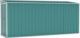 vidaXL vidaXL Szopa ogrodowa, mocowana do ściany, zielona, 118x382x178 cm 2