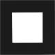 Audac AUDAC CF45SH/B Cover frame single 45 x 45 mm with hooks Black version 3