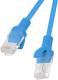 Lanberg RJ-45/RJ-45 kat.5e Niebieski 1.5m (PCU5-10CC-0150-B) 1
