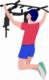 Funfit Drążek ścienny Funfit 2w1 7