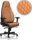 Fotel Noblechairs ICON z prawdziwej skóry - koniak/czarny (GAGC-091) 1