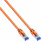 InLine InLine® Patch Cable S/FTP PiMF Cat.6A halogen free 500MHz orange 0.25m 1