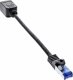 InLine InLine® Patch cord extension, RJ45 protector, S/FTP (PiMf), Cat.6A, halogen-free, copper, black, 0.2m 2